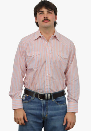 Panhandle Mens Stripe Long Sleeve Shirt