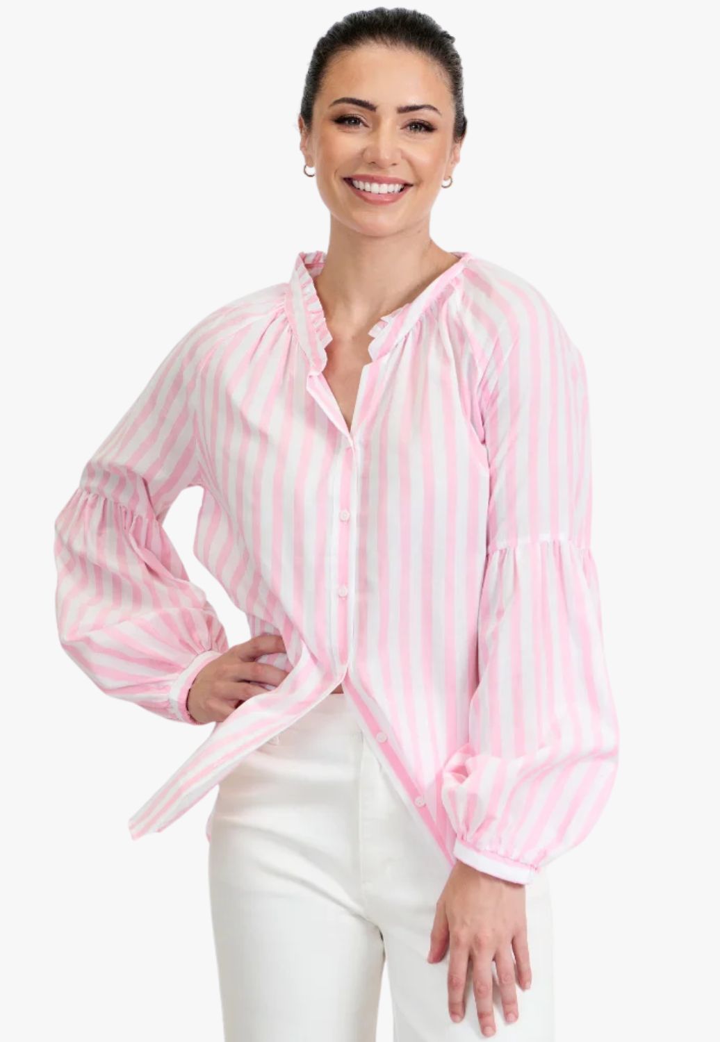 Zjoosh Womens Jo Striped Shirt