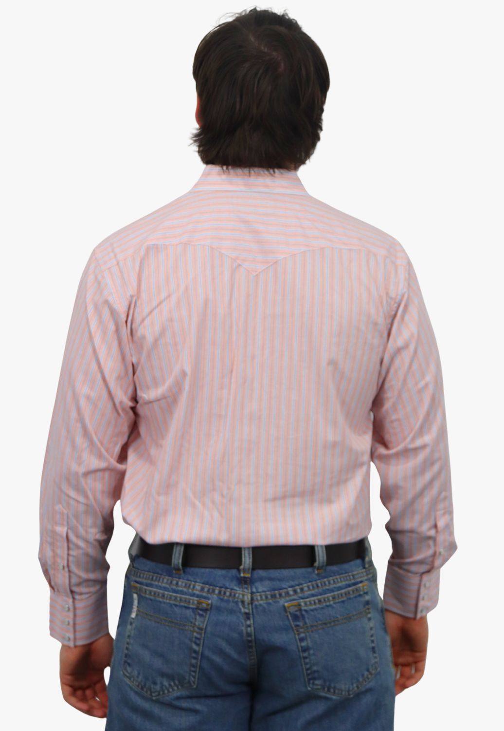 Panhandle Mens Stripe Long Sleeve Shirt