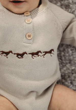 Little Windmill Baby Morgan Cotton Romper