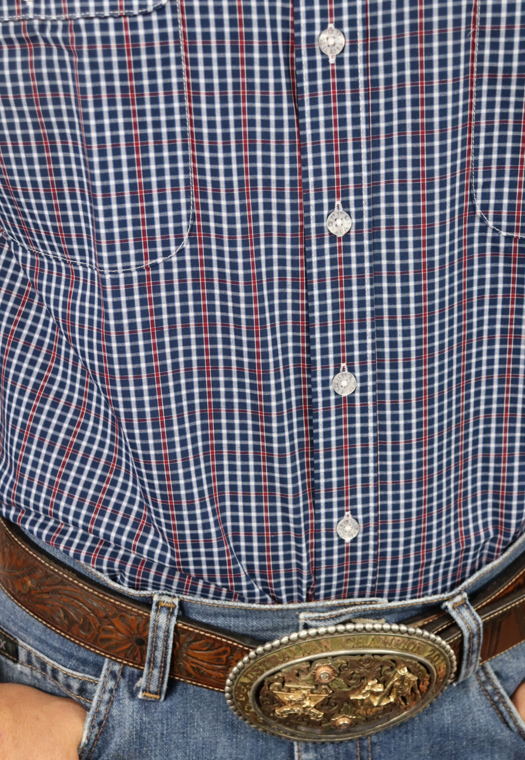 Bisley Mens Countryman Check Long Sleeve Shirt