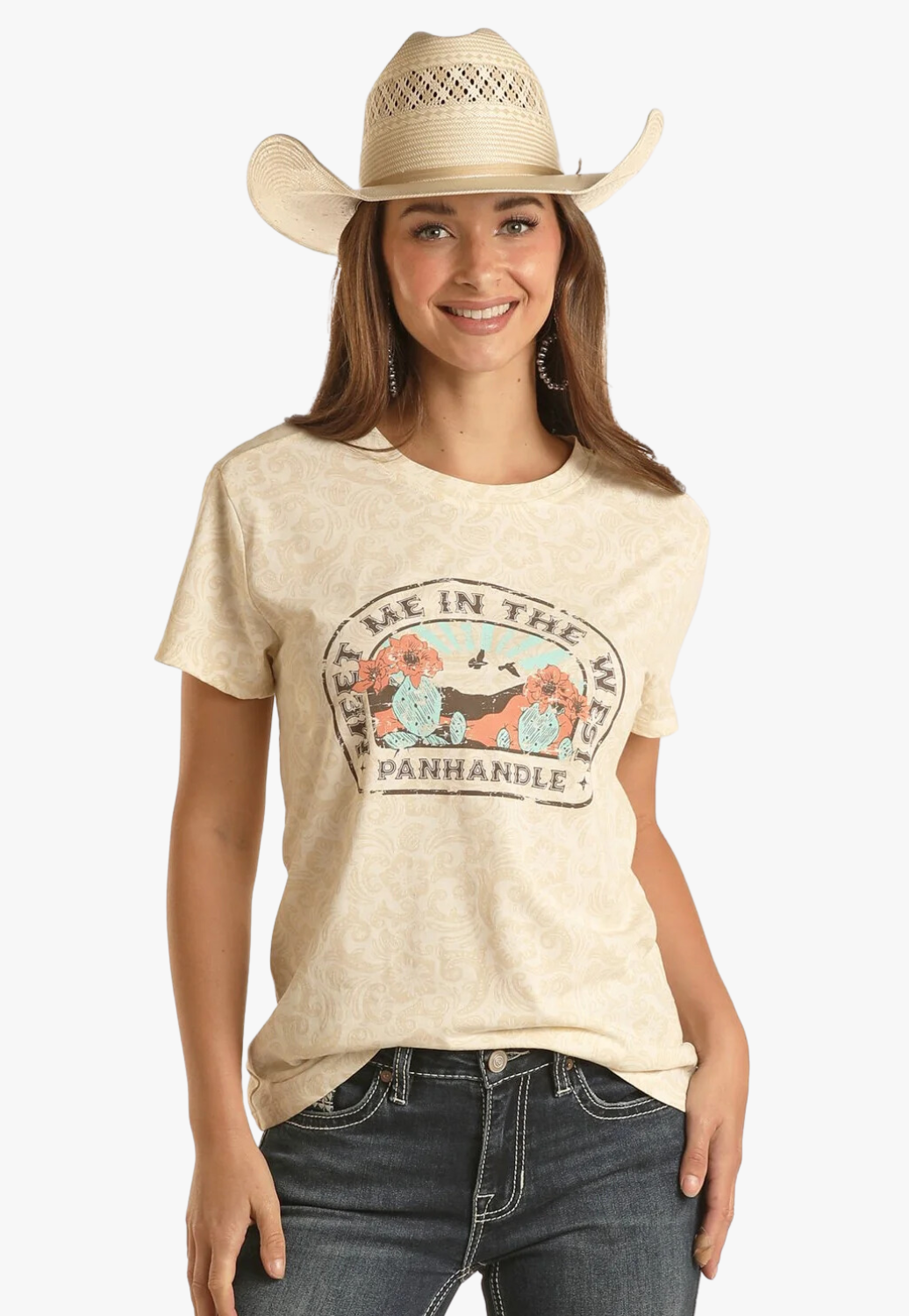 Panhandle Womens Tonal Graphic Tee