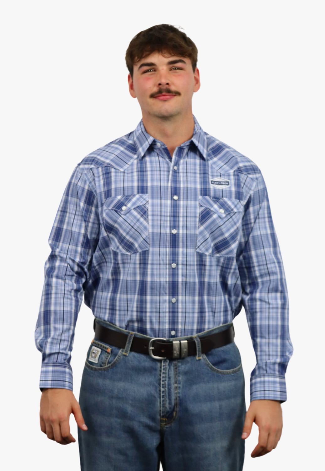 Panhandle Mens Long Sleeve Snap Button Shirt