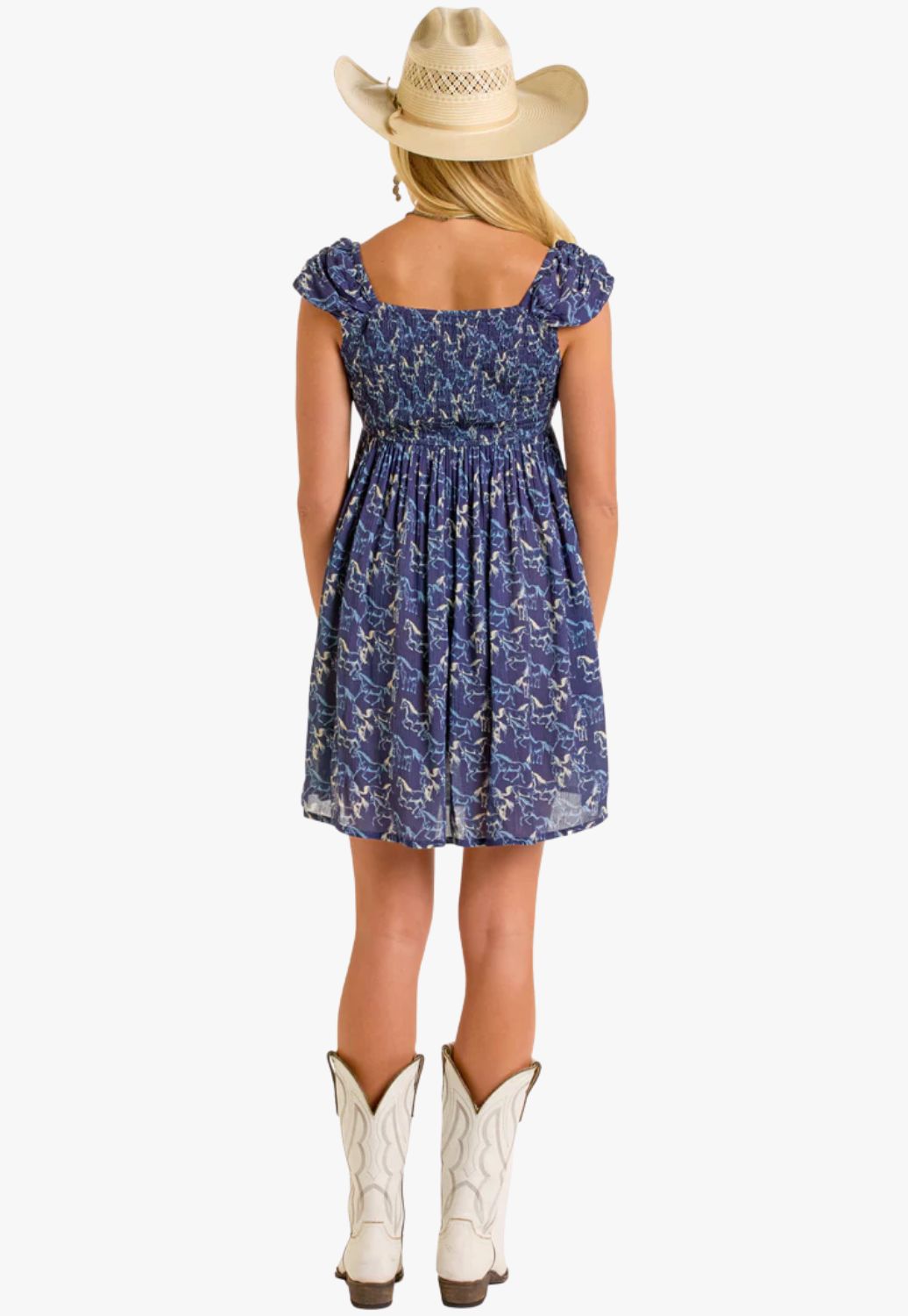 Rock and Roll Womens Horse Print Mini Dress