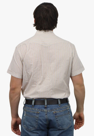 Panhandle Mens Stripe Short Sleeve Shirt