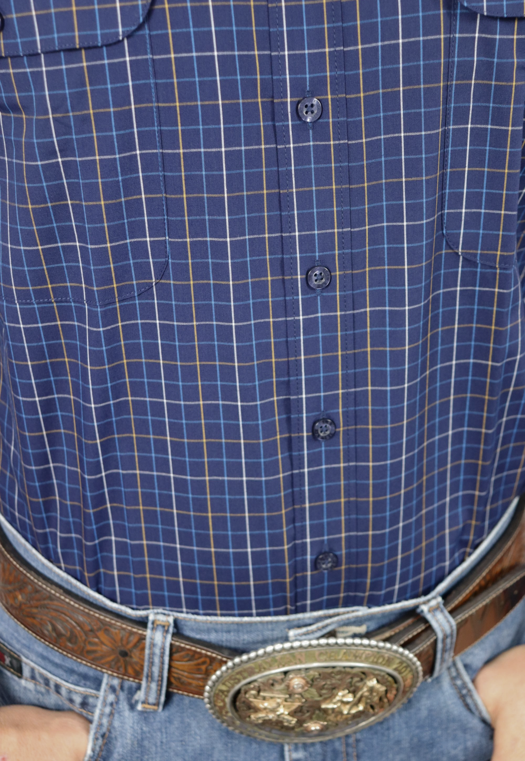 Bisley Mens Countryman Check Long Sleeve Shirt