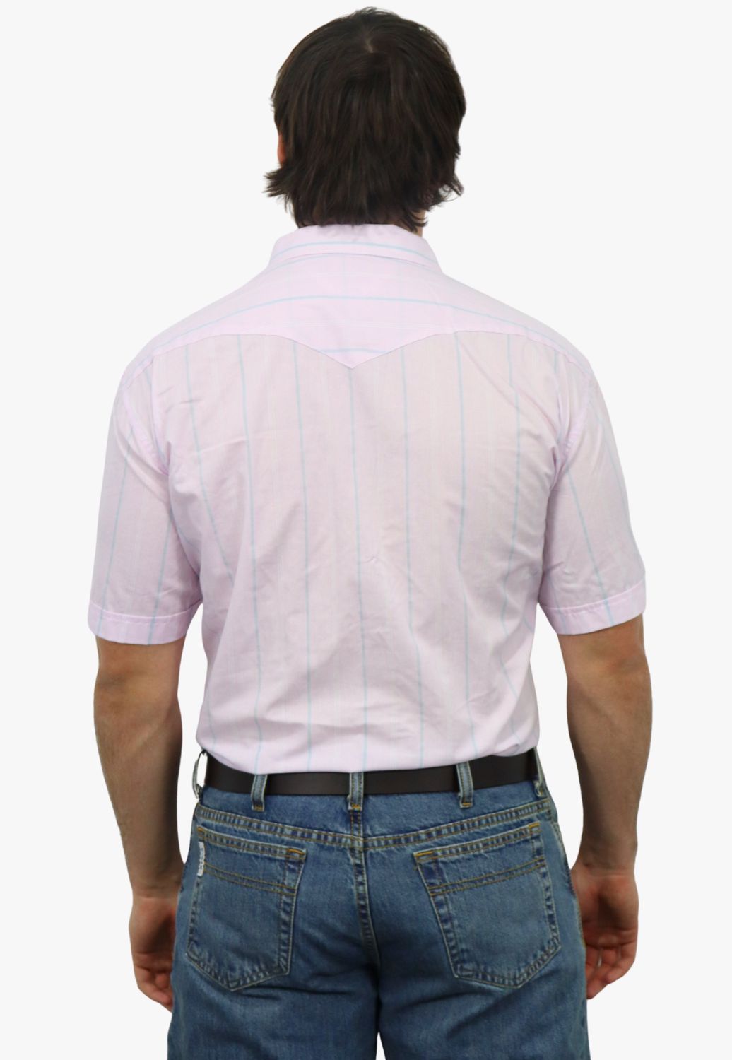 Panhandle Mens Stripe Short Sleeve Shirt