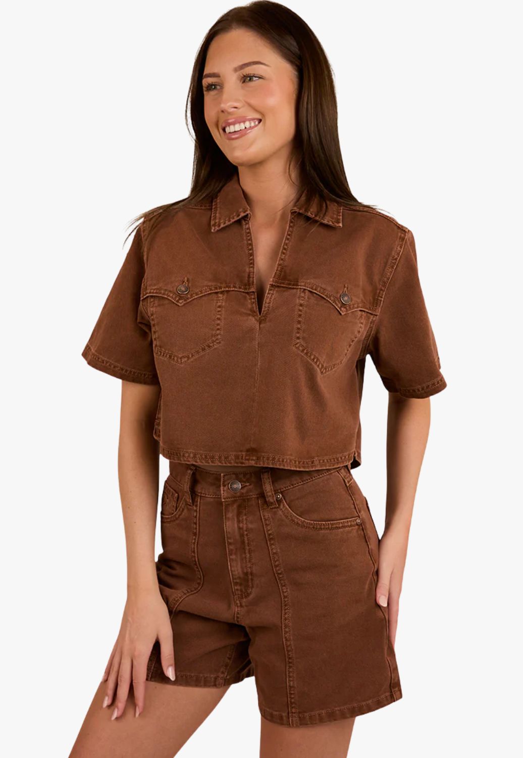 Ringers Western Womens Iris Denim Top