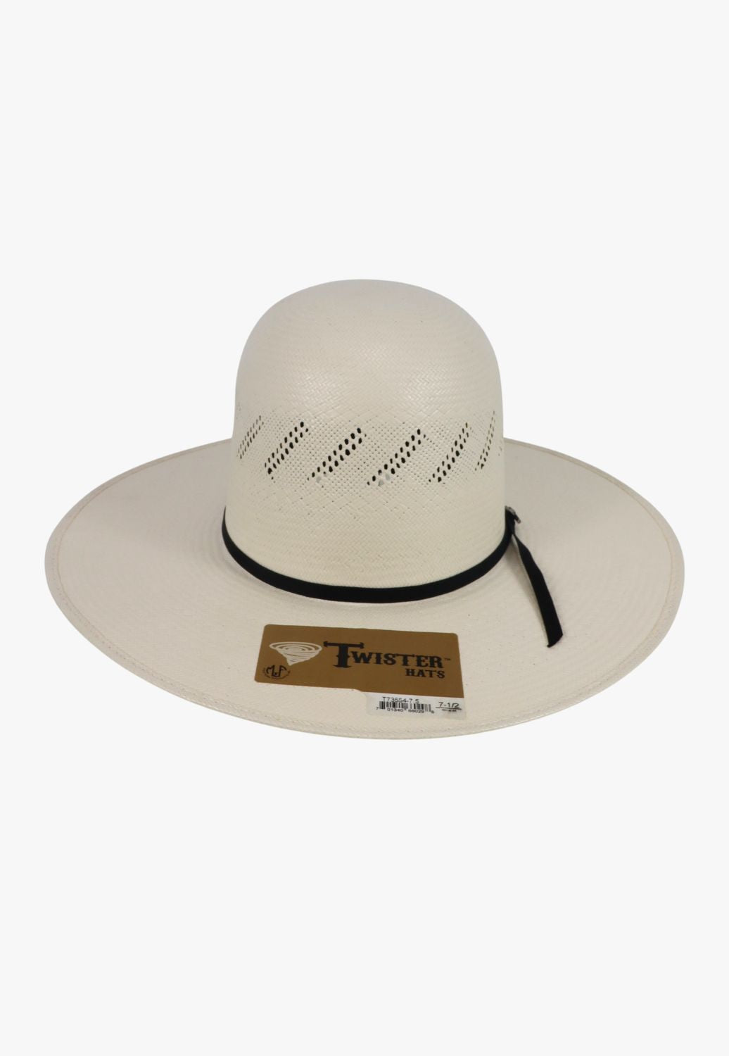 Twister 20x Shantung Open Crown Straw Hat T73554