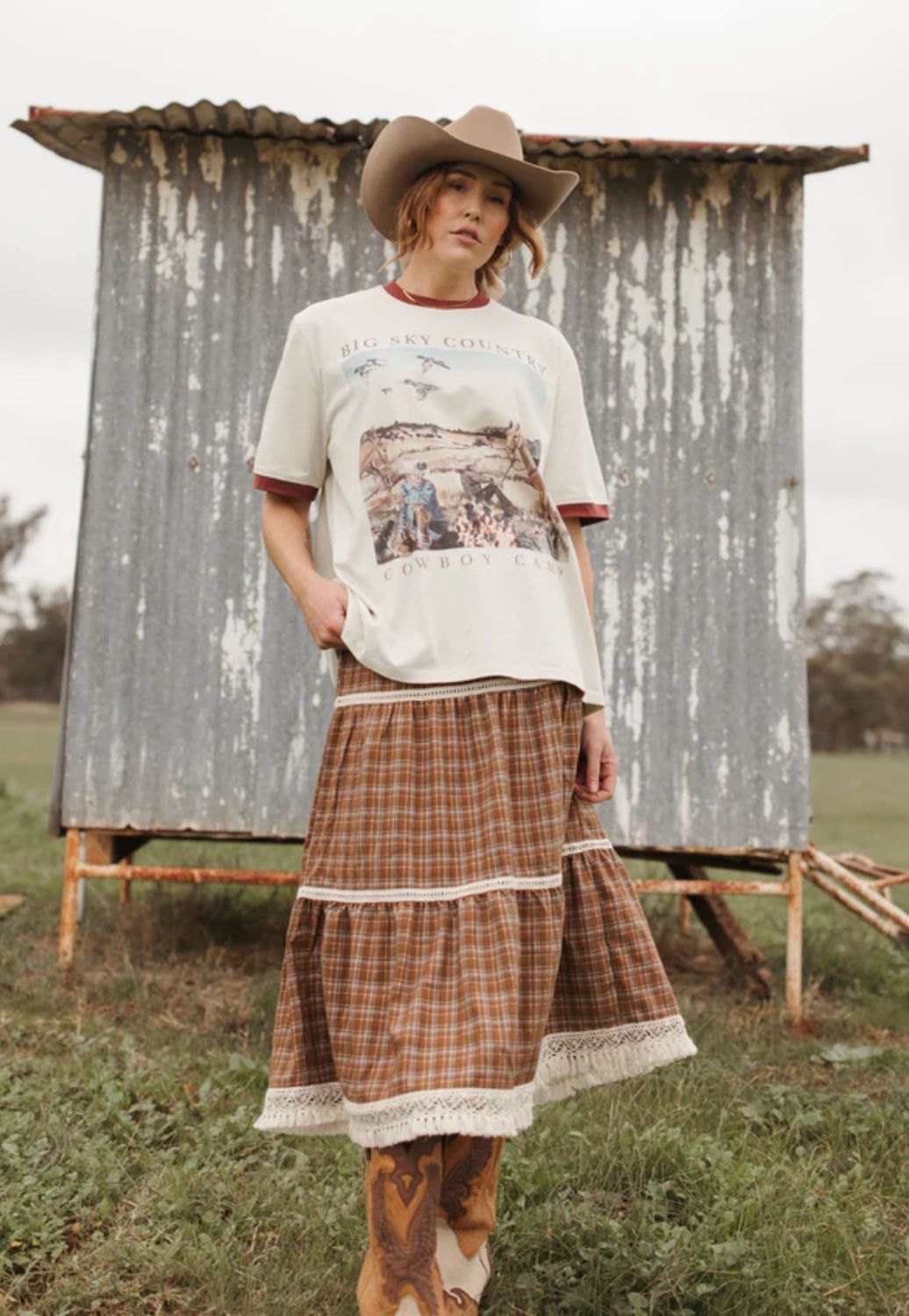 Whitney Spicer Womens Cowboy Camp T-Shirt