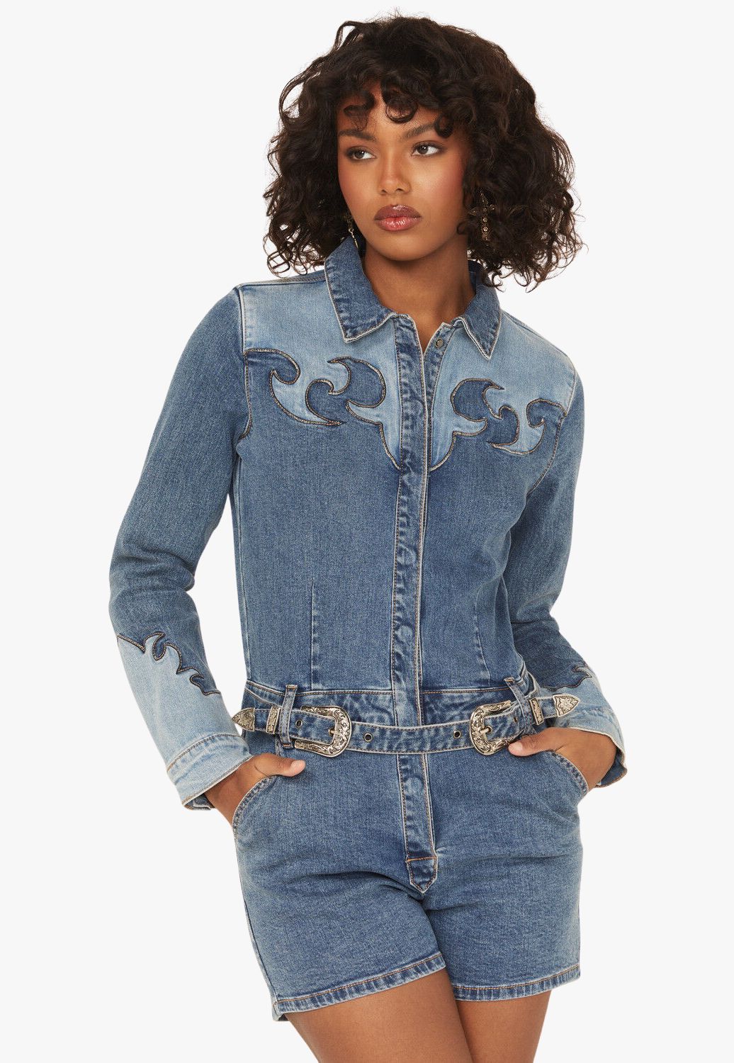 Rock and Roll Womens Two Tone Romper