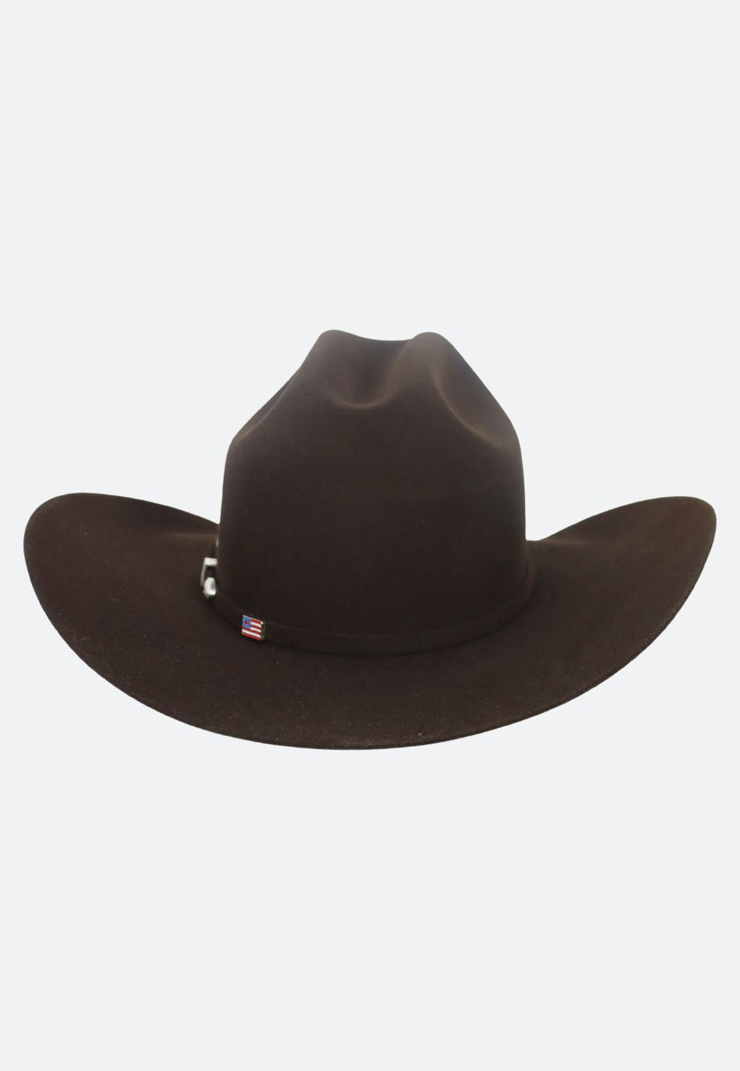 American Hat 7X Chocolate RC Crown Hat Self Band