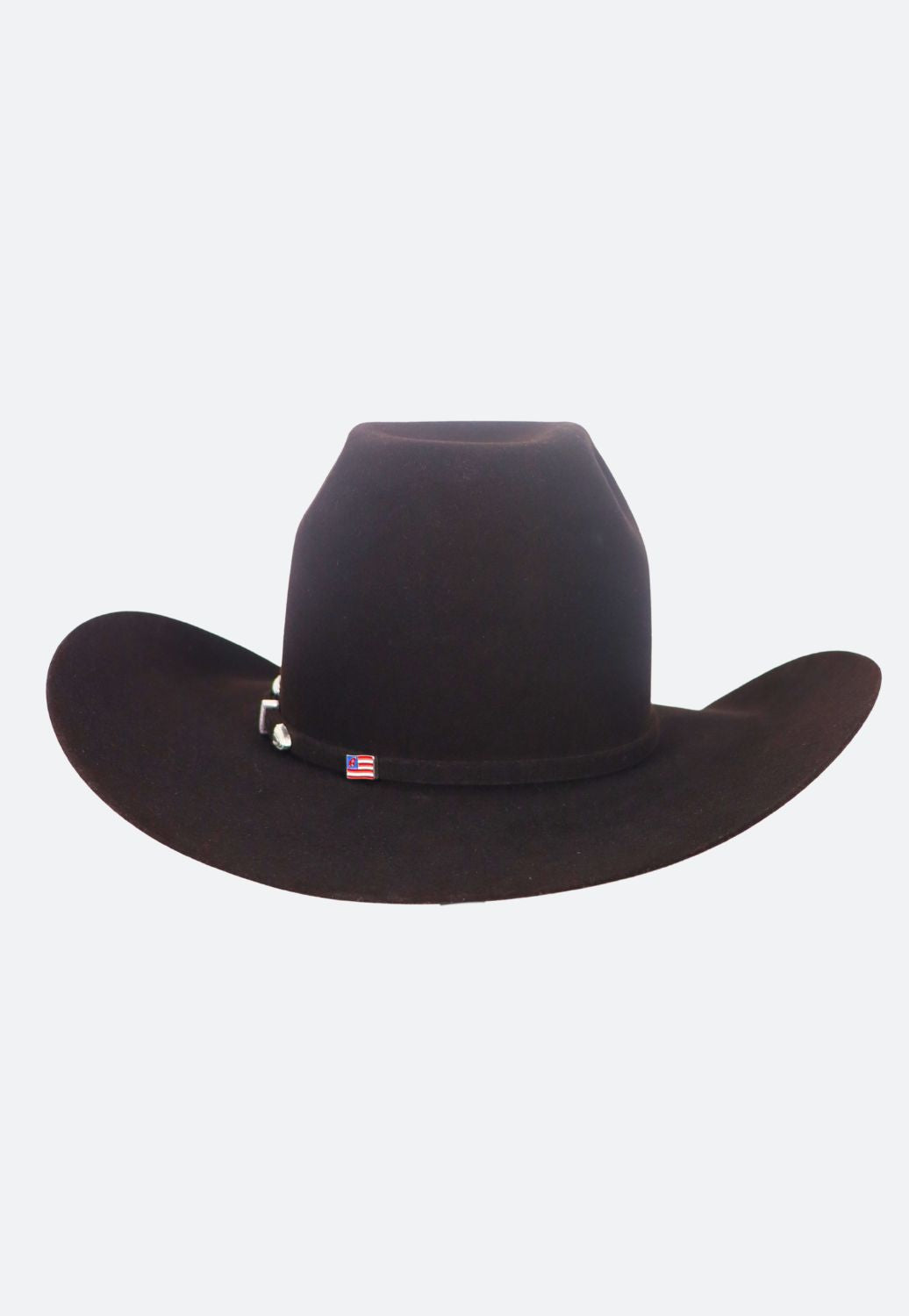 American Hat 7X Black Cherry CHL Crown Hat Self Band