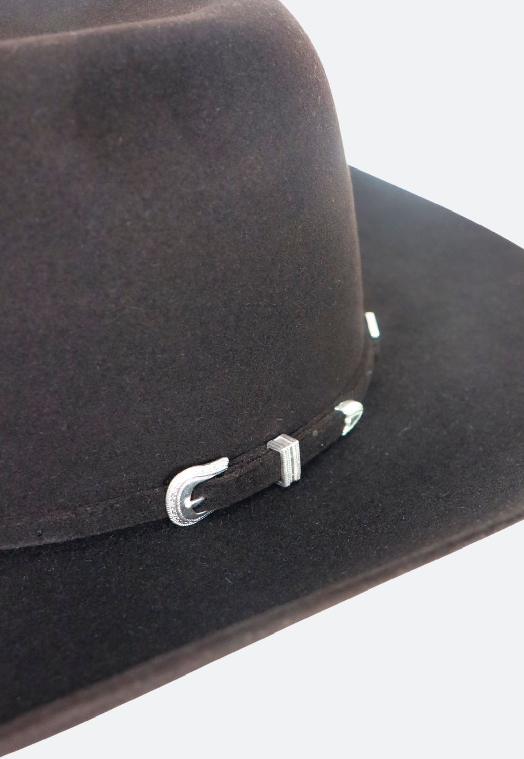 American Hat 7X Black Cherry CHL Crown Hat Self Band