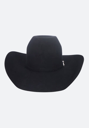 American Hat 7X Black CHL Crown Hat Self Band