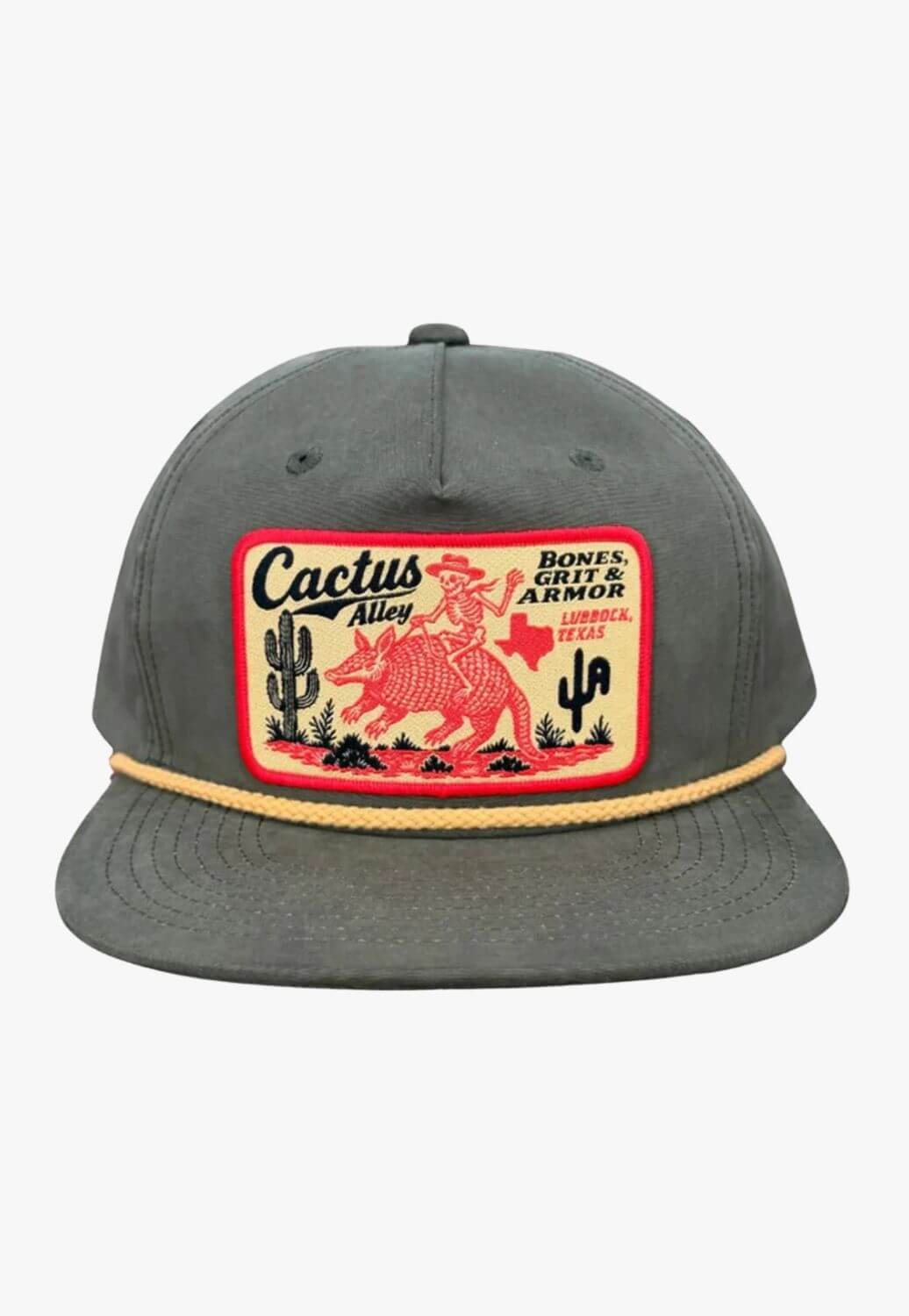 Cactus Alley Hat Co Bones &amp; Grit Snapback Cap