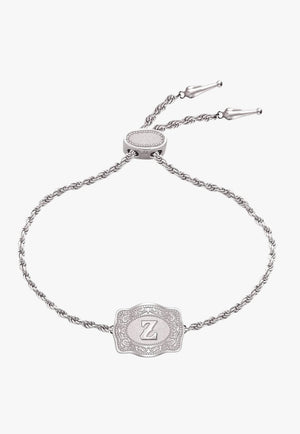 SpurWest Ultra Mini Belt Buckle Bracelet - Initial Z