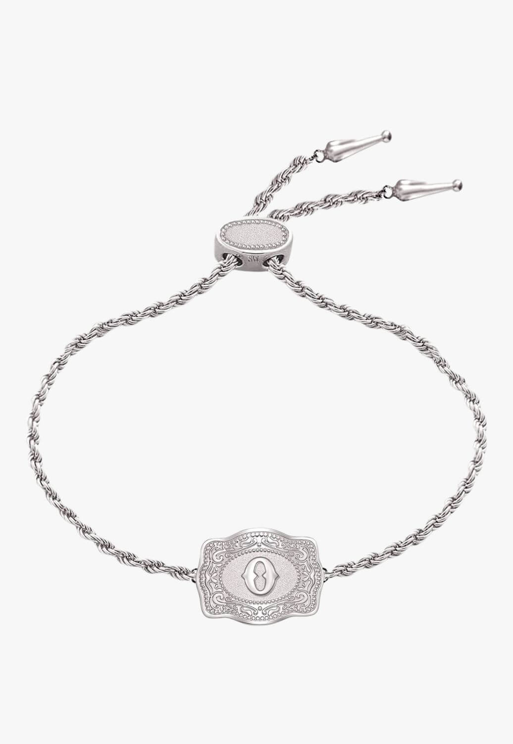 SpurWest Ultra Mini Belt Buckle Bracelet - Initial O