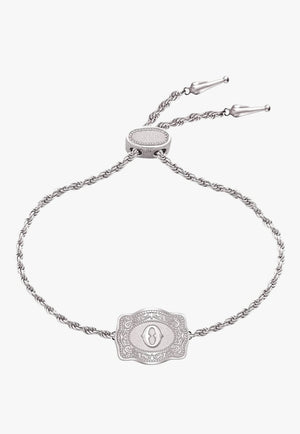 SpurWest Ultra Mini Belt Buckle Bracelet - Initial O