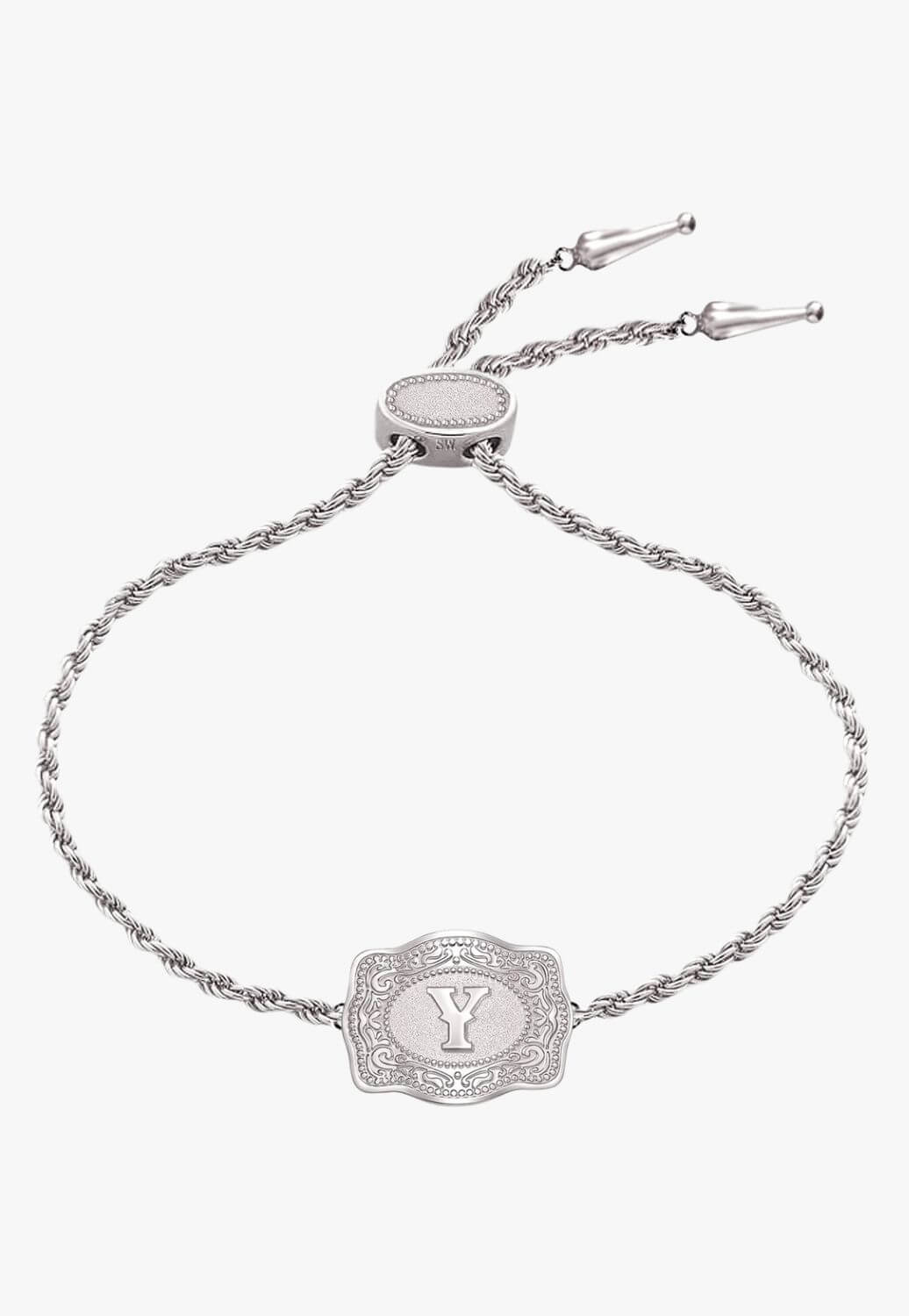 SpurWest Ultra Mini Belt Buckle Bracelet - Initial Y