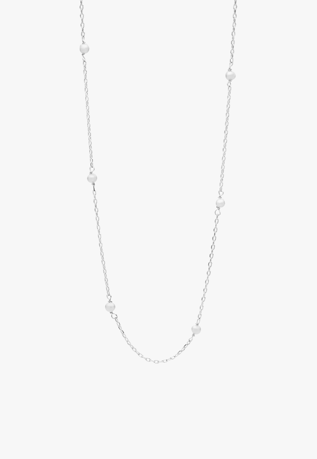 Liberte Lilibet Silver Pearl Necklace