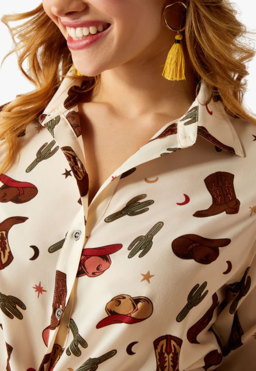 Ariat Womens Homestyle Western Long Sleeve Shirt