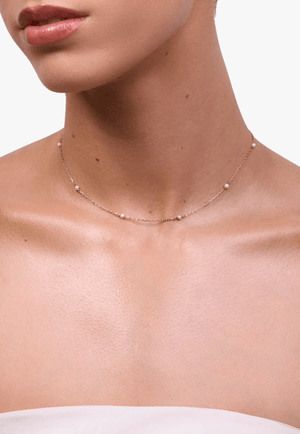 Liberte Lilibet Gold Pearl Necklace