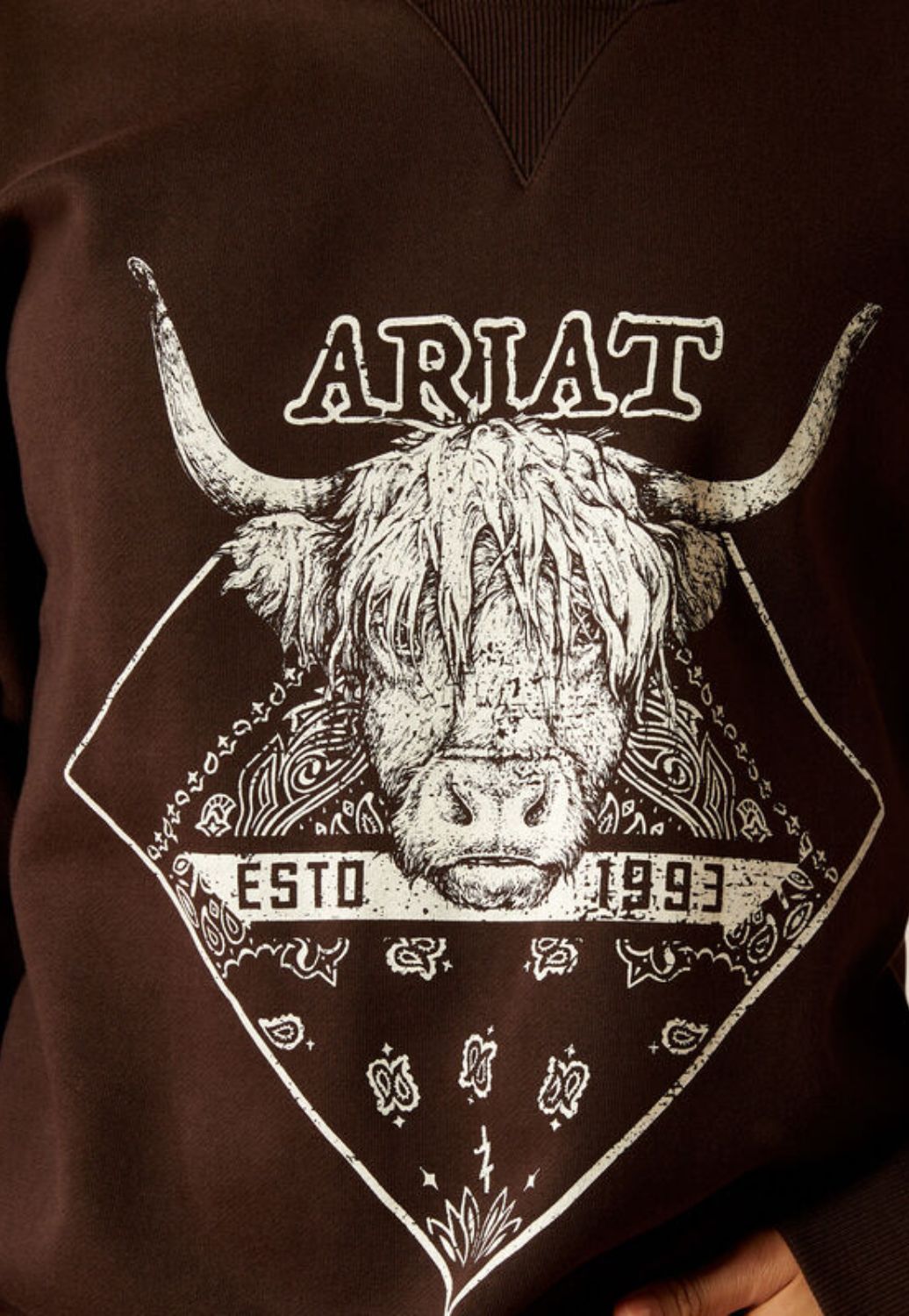 Ariat Womens Taurus Oversized Crew Sweatshirt