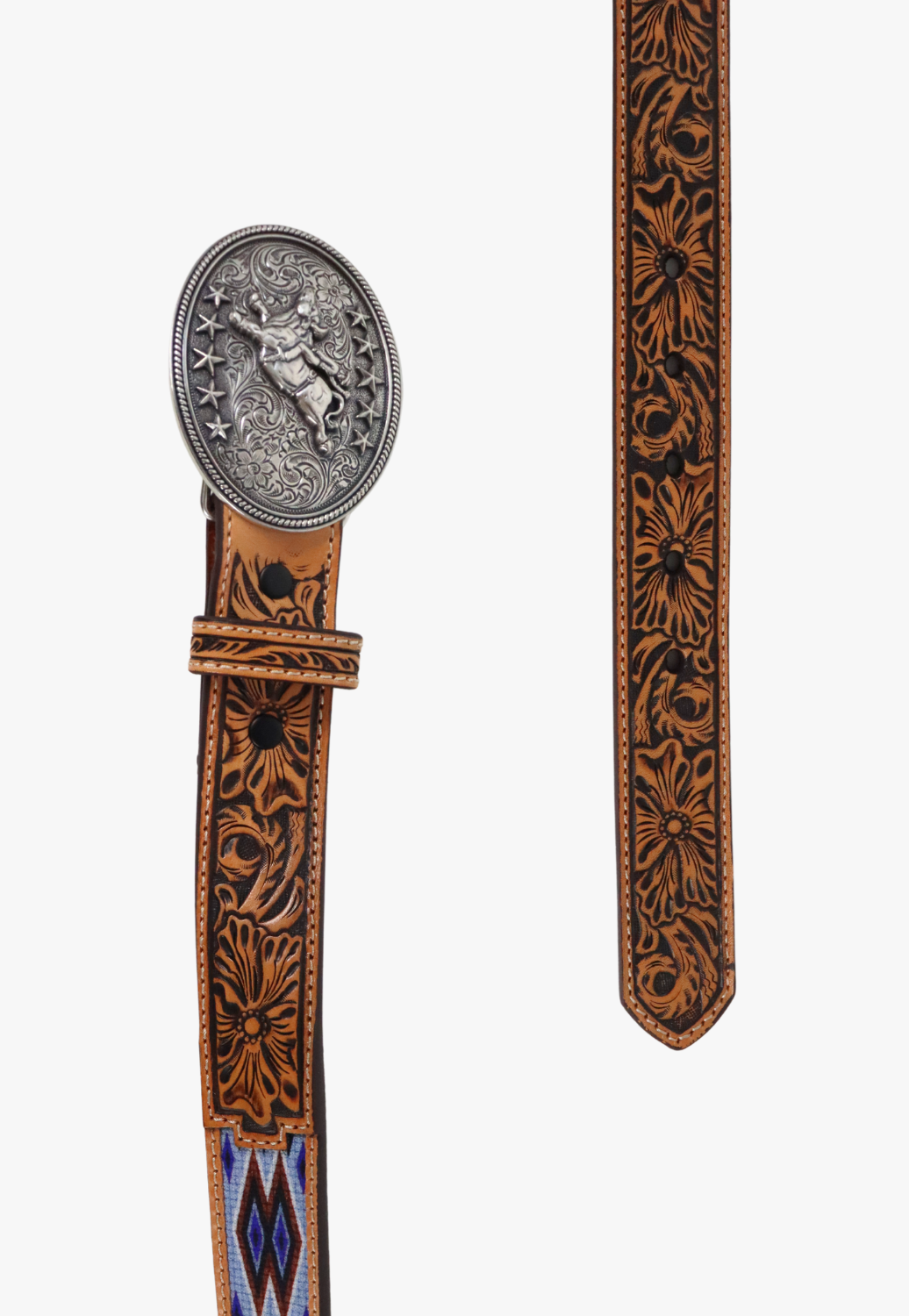 3D Boys Bullrider Canvas Inlay Belt