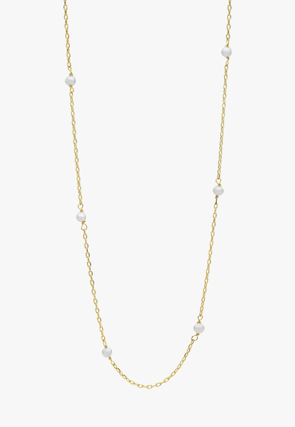 Liberte Lilibet Gold Pearl Necklace