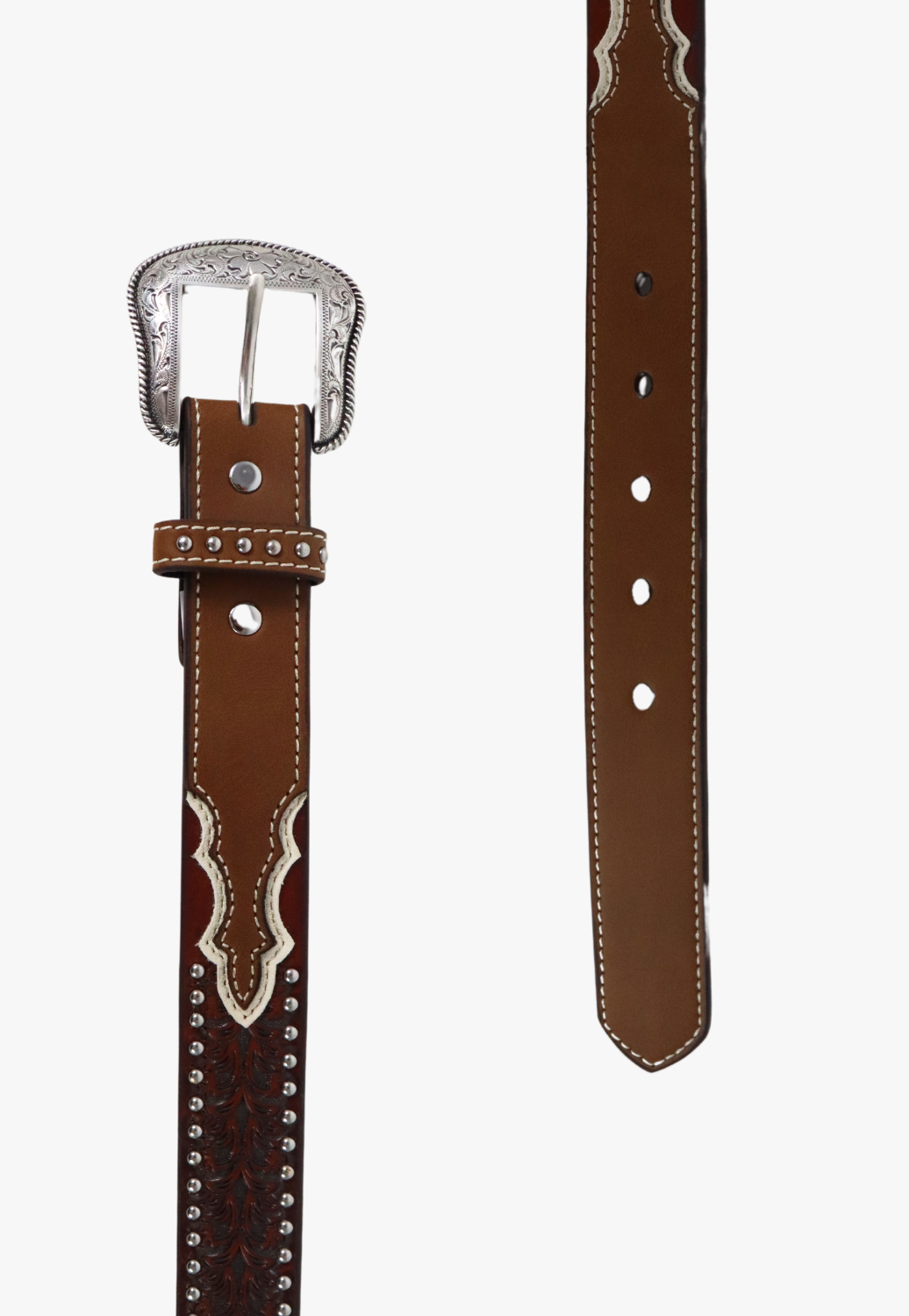 Nocona Girls Flower Tooled Belt
