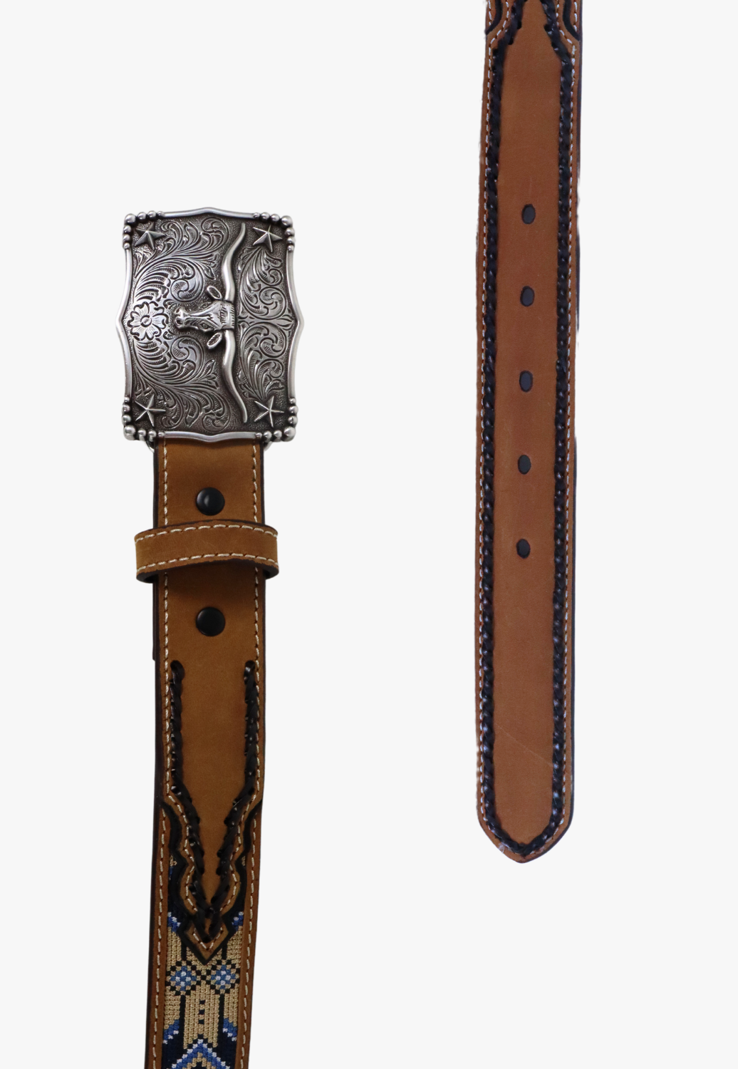 3D Boys Southwestern Inlay Western Belt