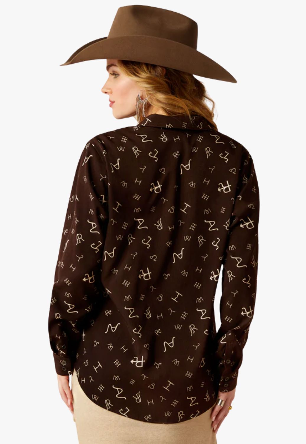 Ariat Womens Homestyle Mole Ranch Long Sleeve Shirt