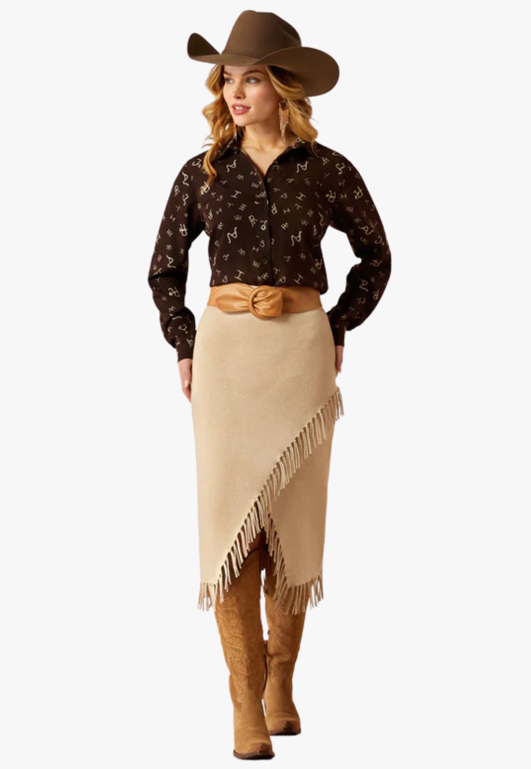 Ariat Womens Homestyle Mole Ranch Long Sleeve Shirt