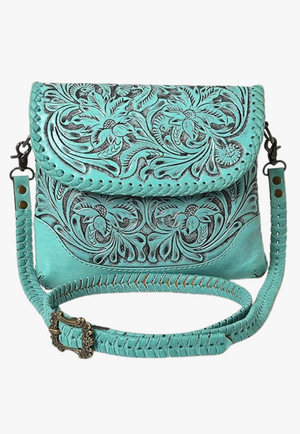American Darling Tooled Leather Bag