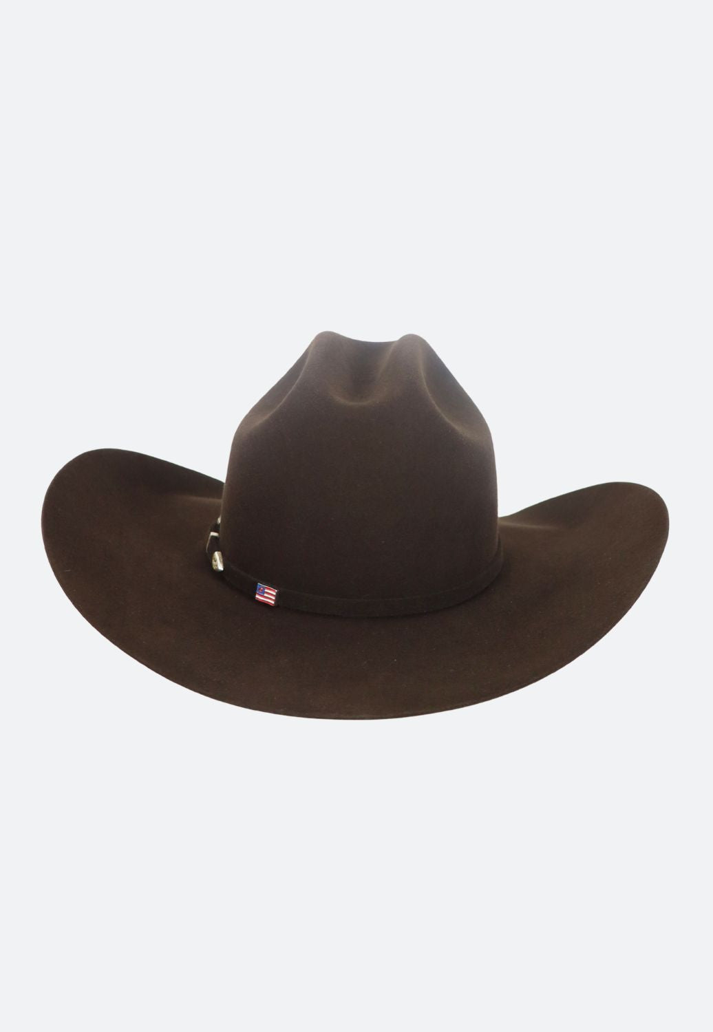 American Hat 40X Chocolate RC Crown Hat Self Band