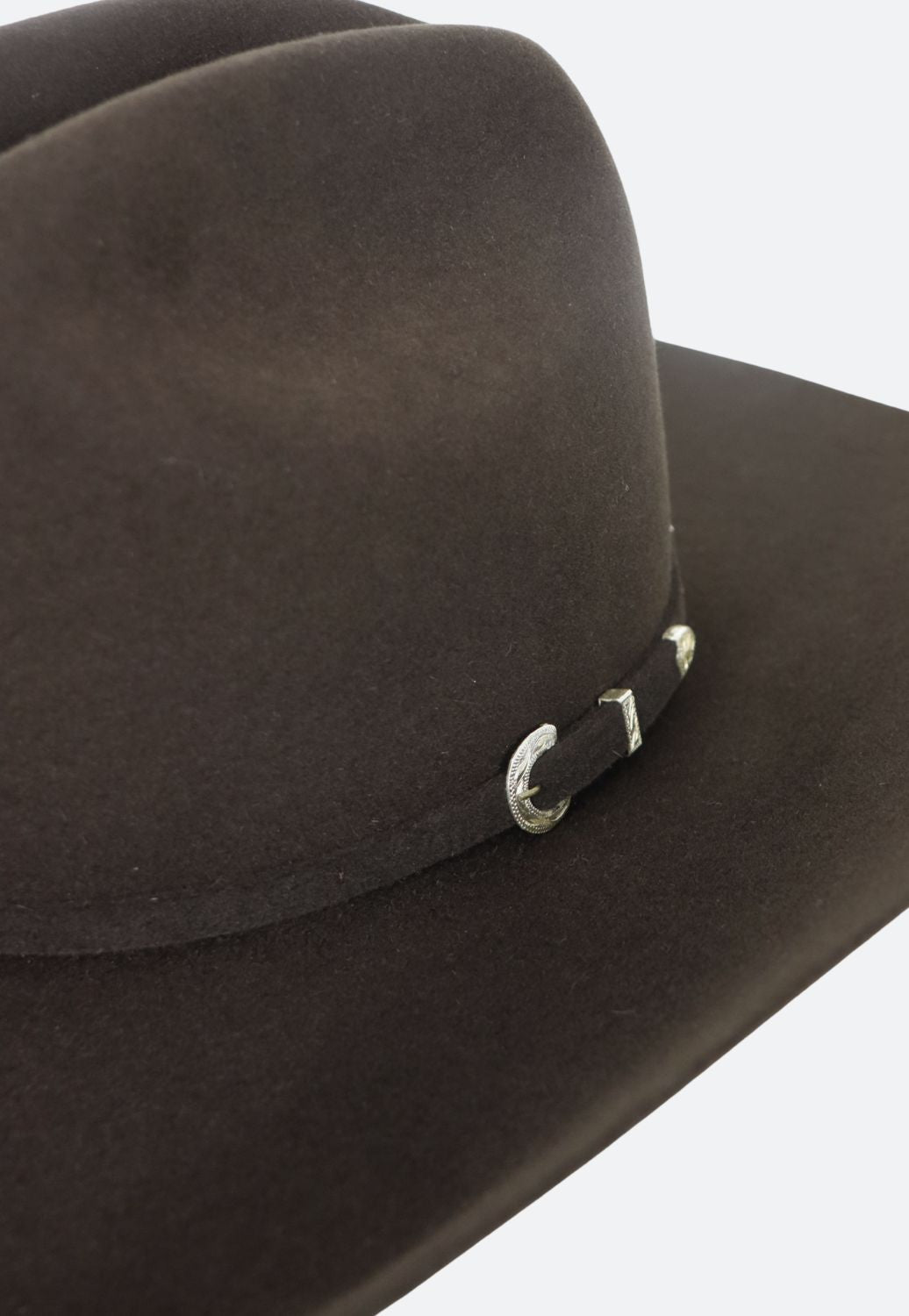 American Hat 40X Chocolate RC Crown Hat Self Band