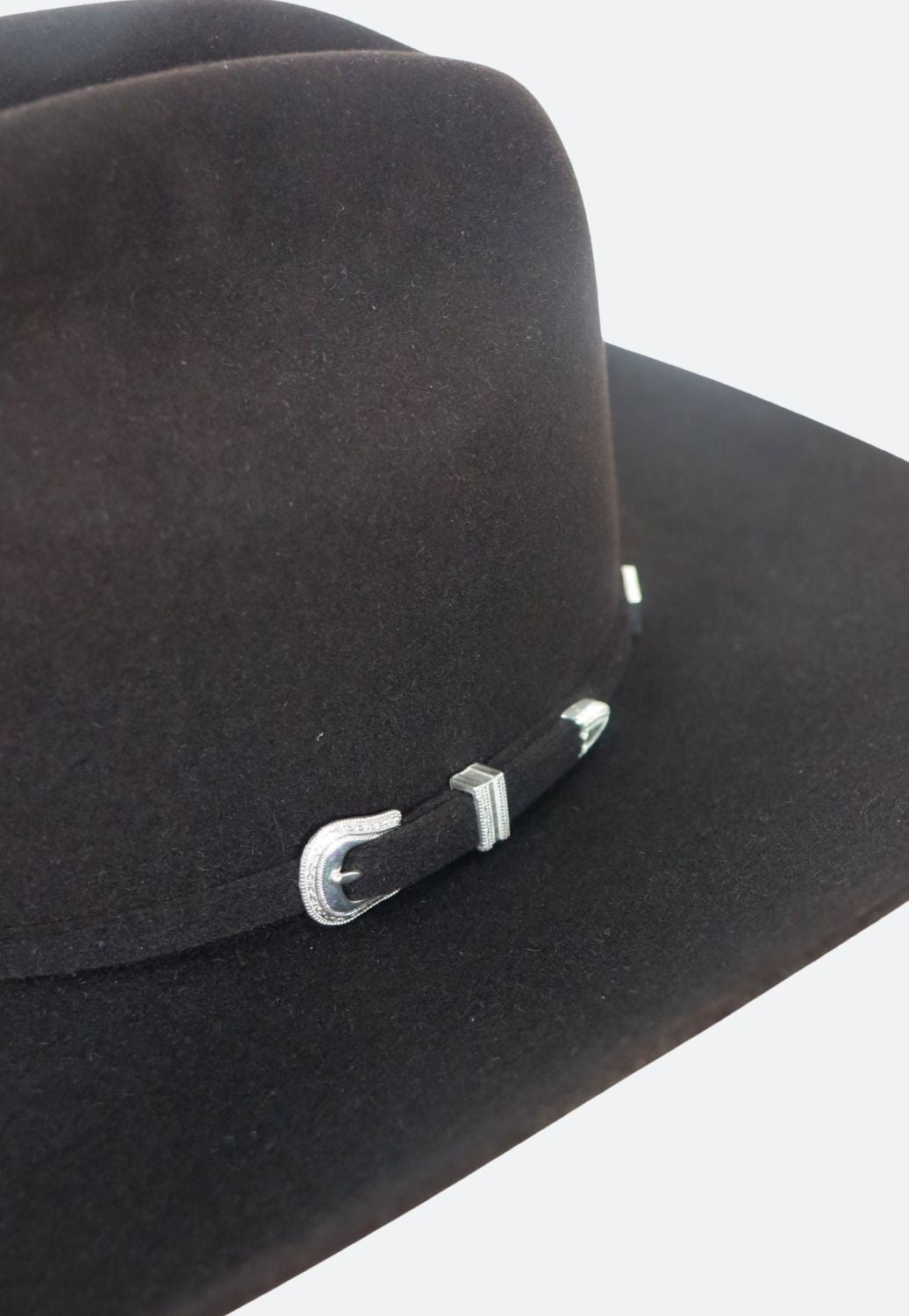 American Hat 7X Black Cherry RC Crown Hat Self Band