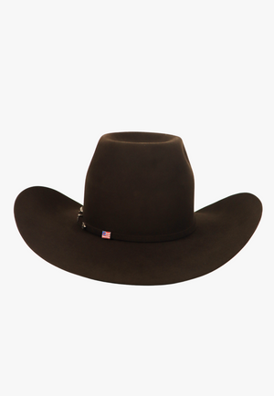 American Hat 10X Chocolate CHL Crown Hat Self Band