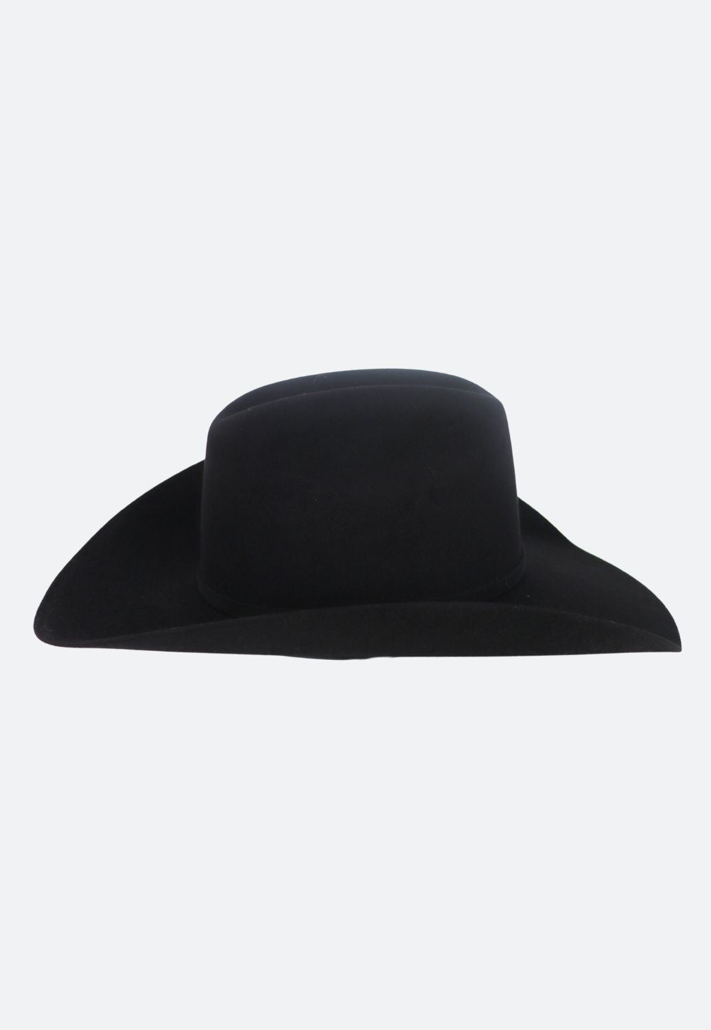 American Hat 7X Black RC Crown Hat Self Band