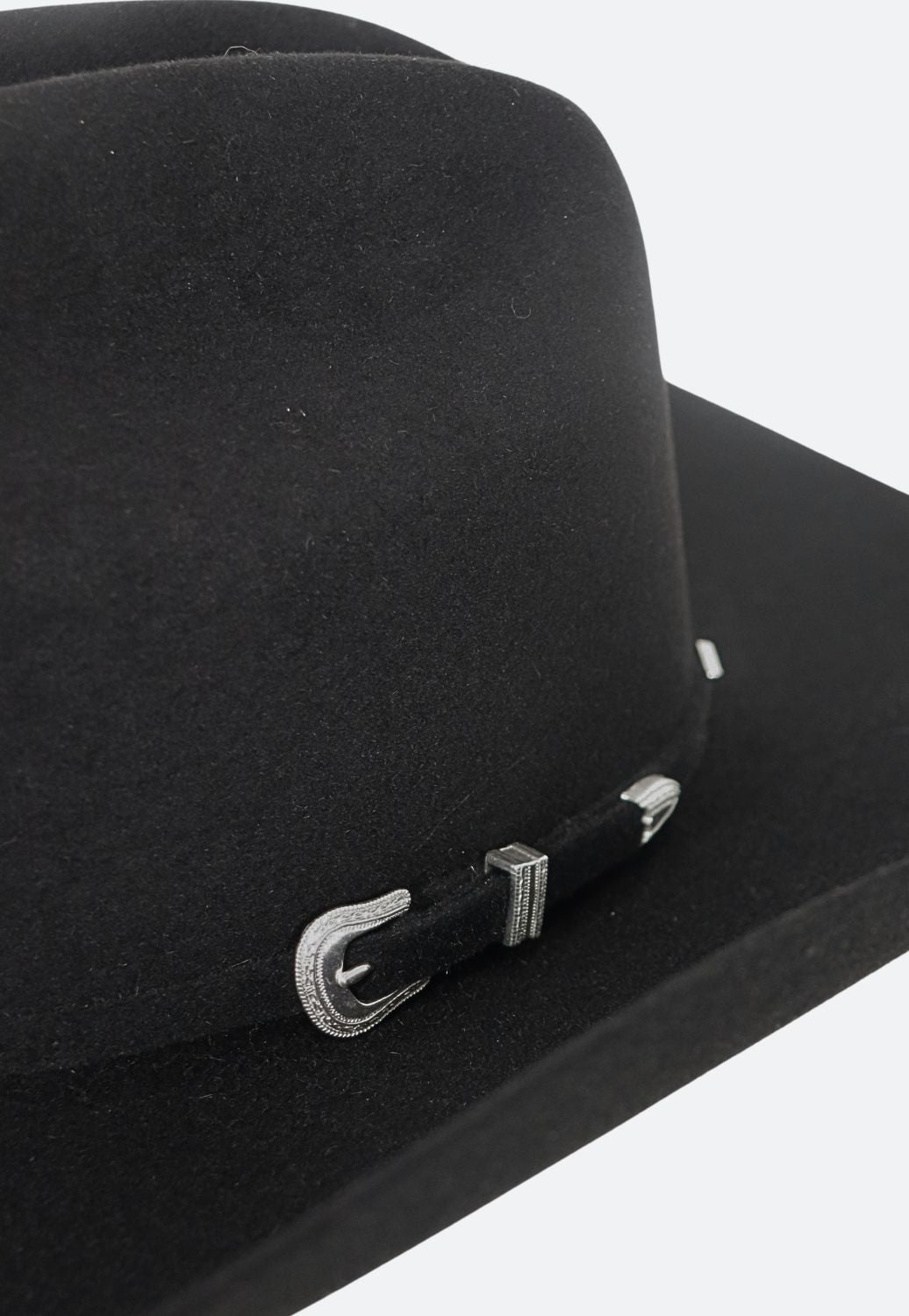 American Hat 7X Black RC Crown Hat Self Band