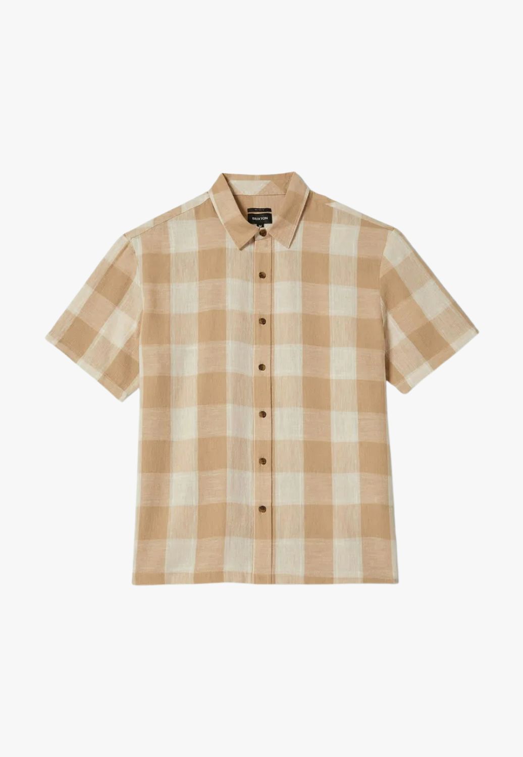 Brixton Mens Cru Linen Short Sleeve Shirt