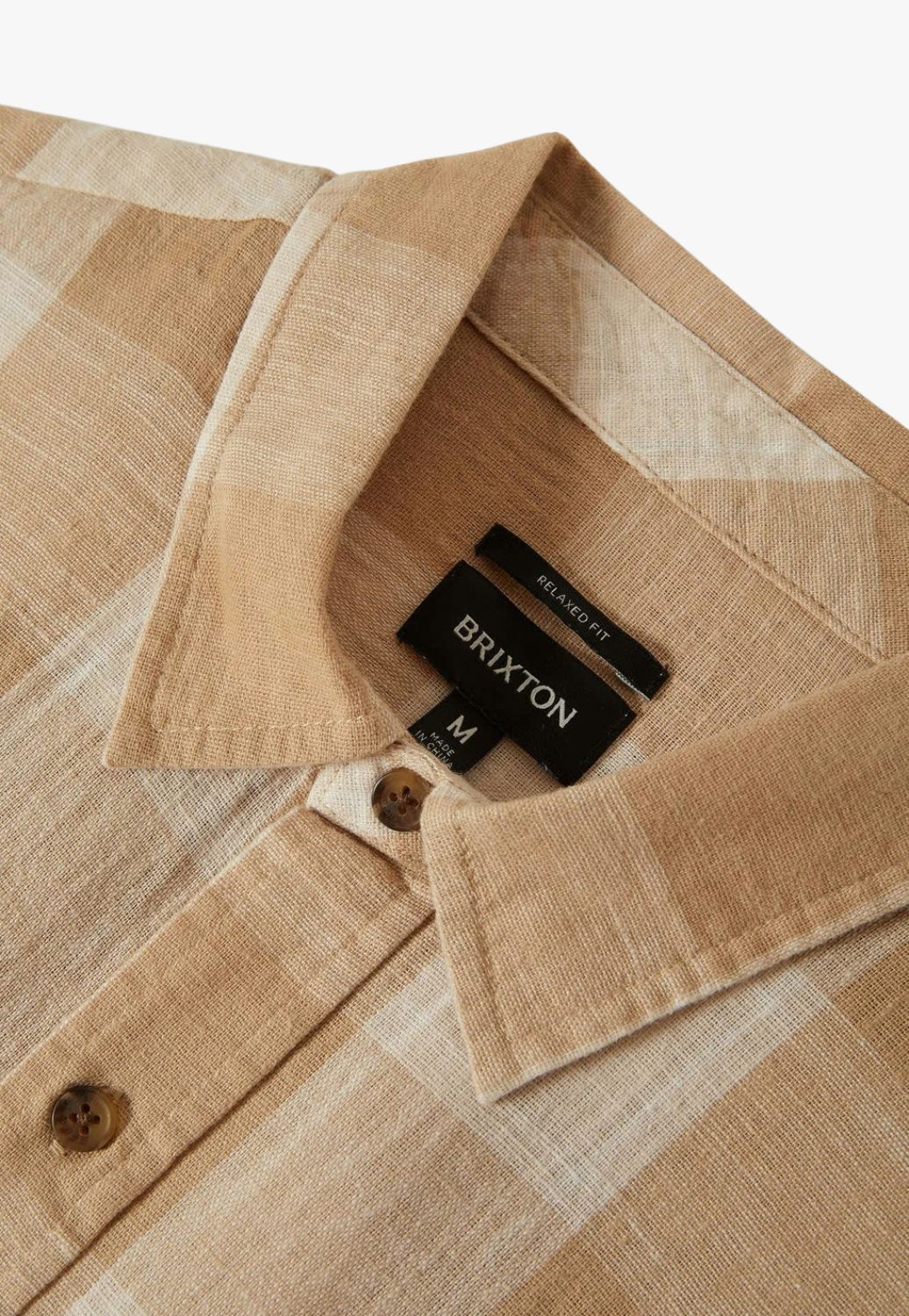 Brixton Mens Cru Linen Short Sleeve Shirt