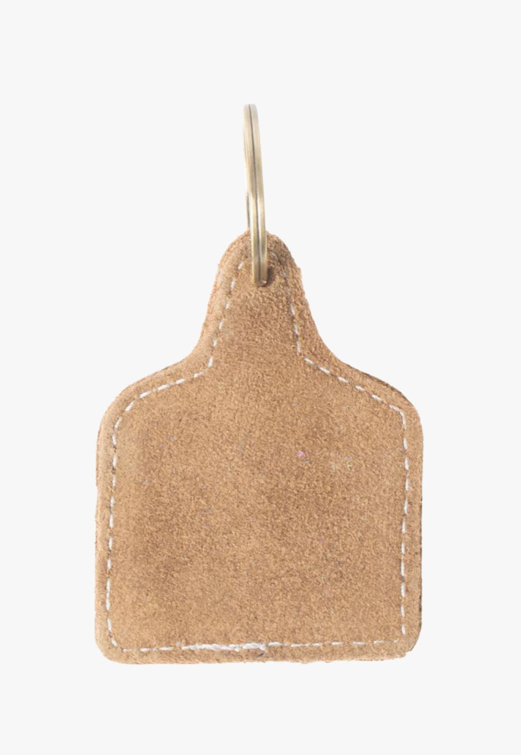 Myra Saddle Mark Embroidered Leather Key Fob