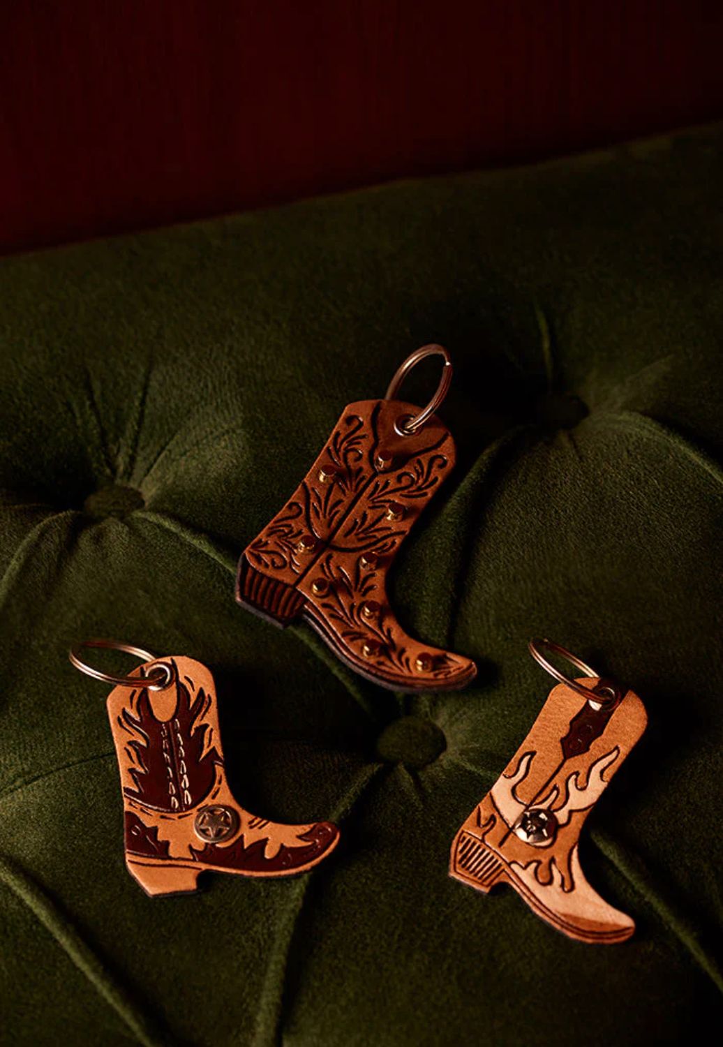 Myra Saddleblossom Leather Key Fob