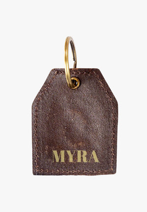 Myra Rising Blooms Hand Tooled Key Fob