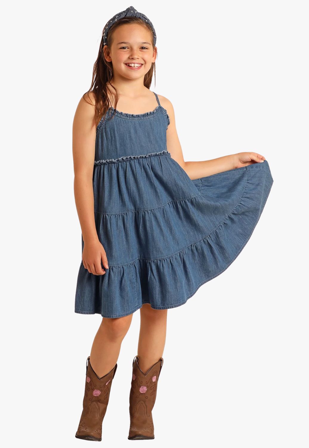 Rock and Roll Girls Denim Dress