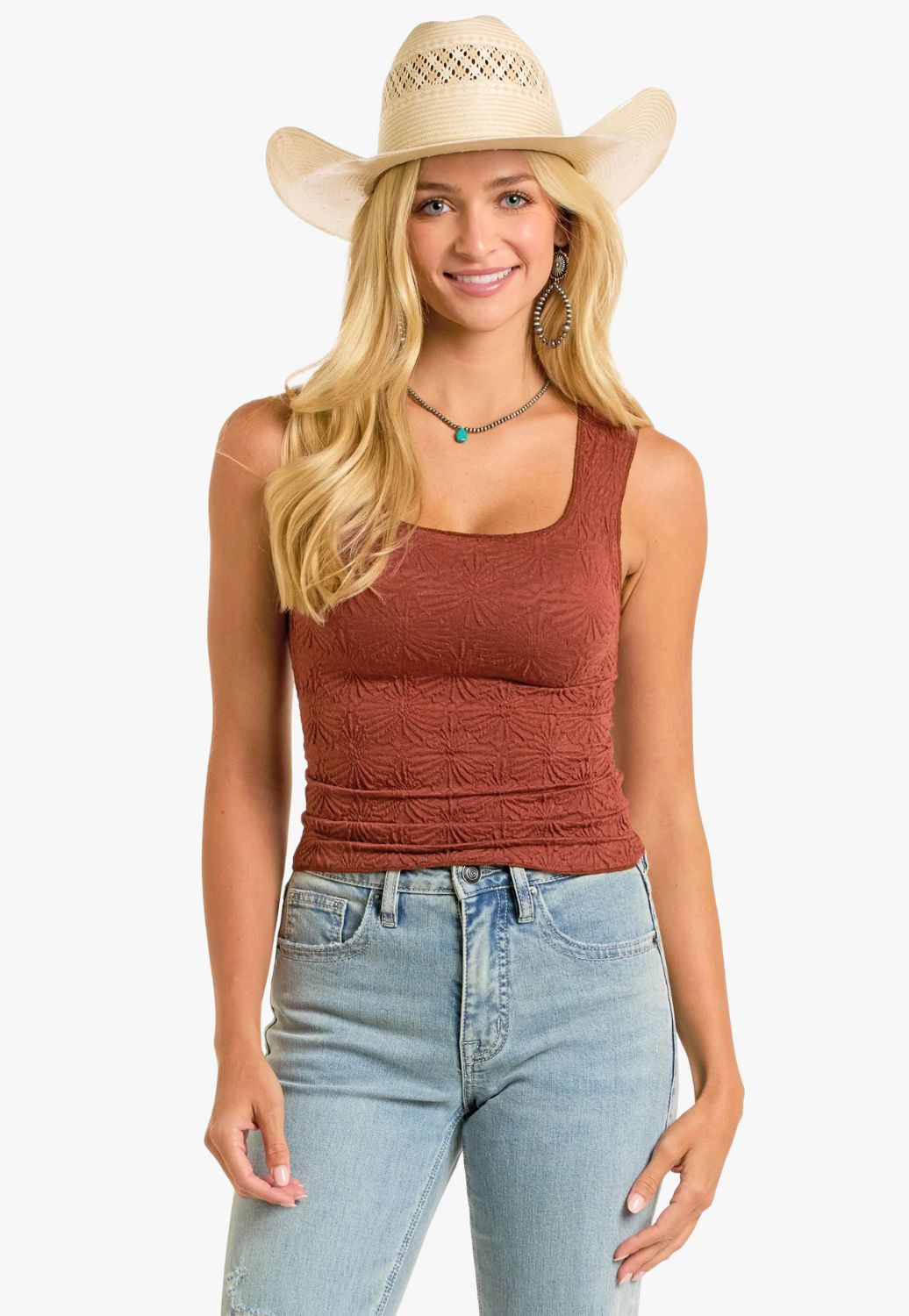 Rock and Roll Womens Knit Tank Top