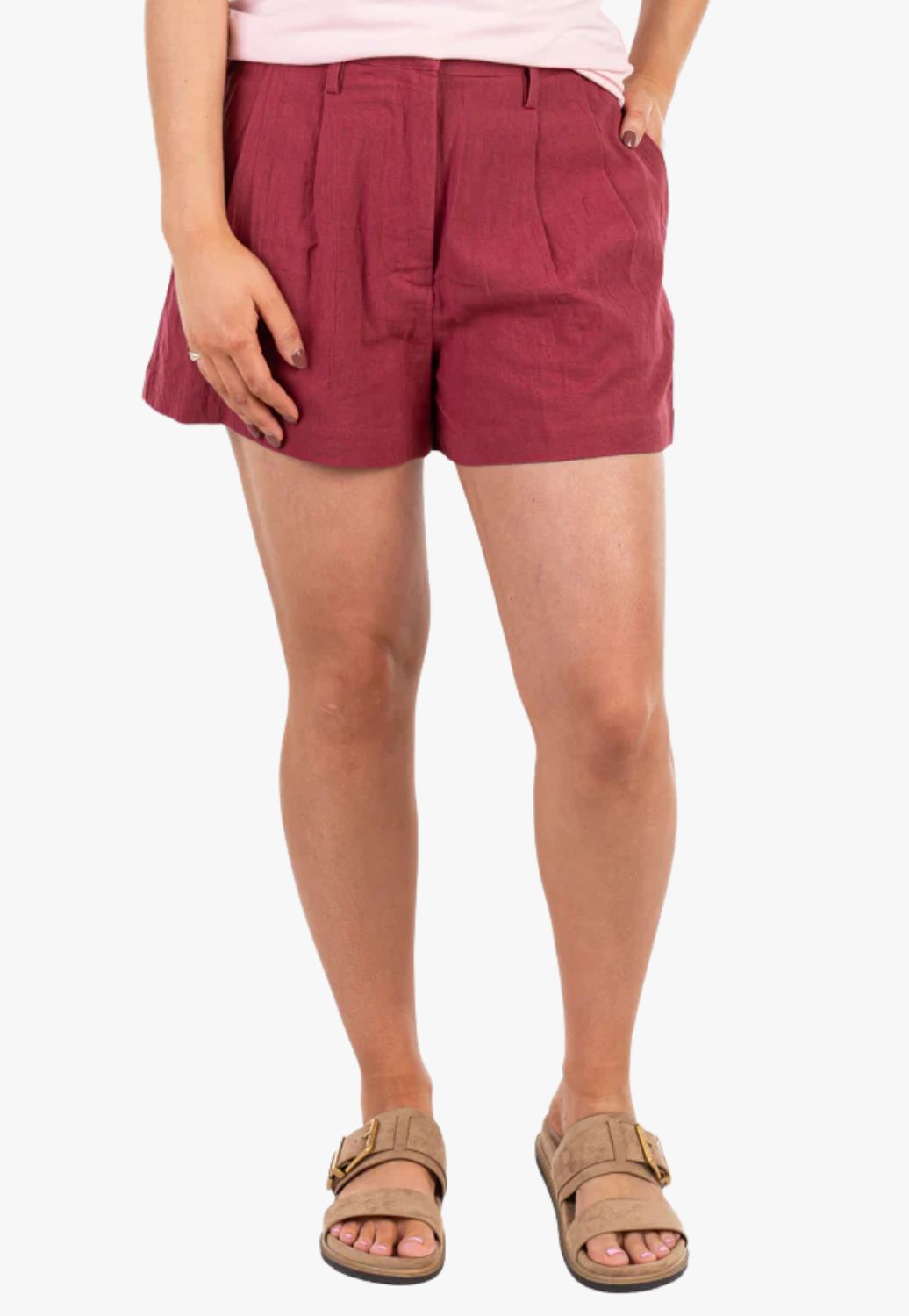 Hitchley & Harrow Womens Linen Shorts