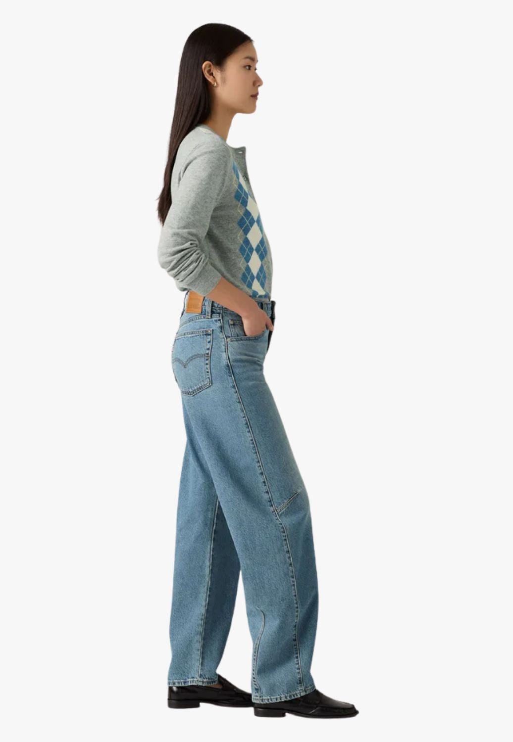 Levi Womens Baggy Dad Barrel Jeans